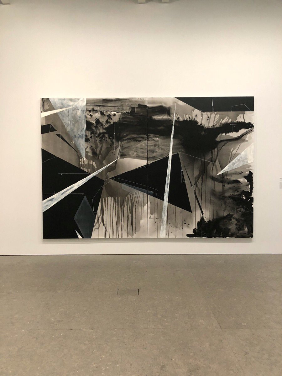 #TorkwaseDyson nods to Abstract Expressionism and Minimalism in her Water Table series, in which the artist transforms representations of underground water systems into abstractions of the earth’s layers. #BetweenTheWaters