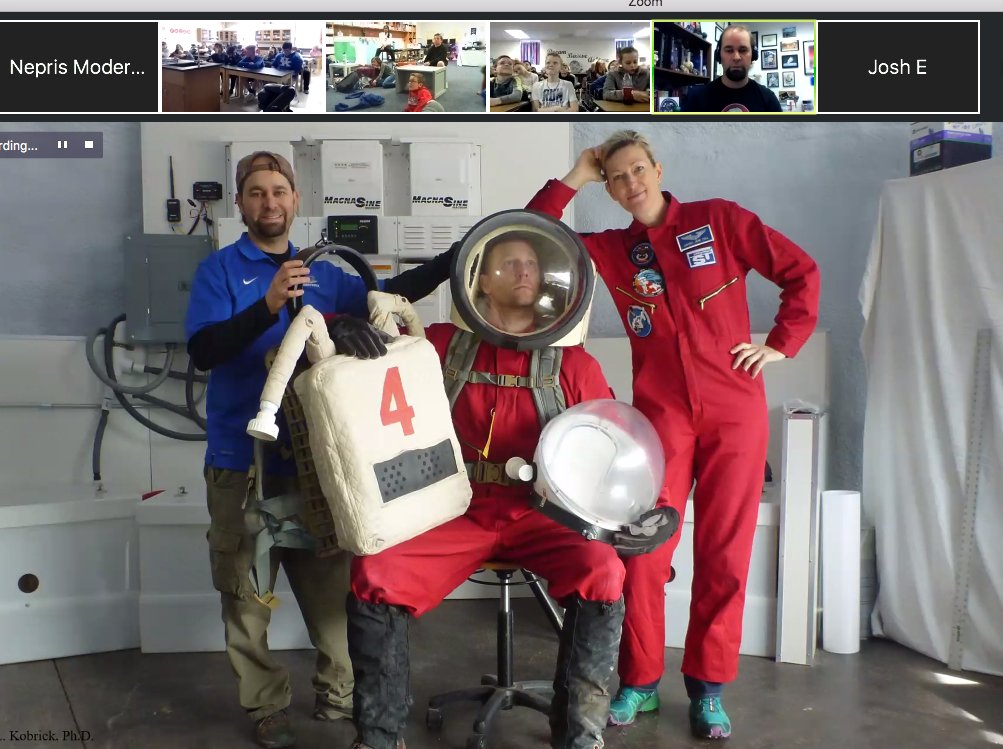 dancin2thetune's tweet photo. Ryan @RyInSpace offered his time to talk on his #Marssimulation experience with classrooms.@neprisapp #Industrychat #cooltalks #space #awesomeness . Check out some of his videos here-https://t.co/FZytuo8bDq. https://t.co/LSaHmRlygo
