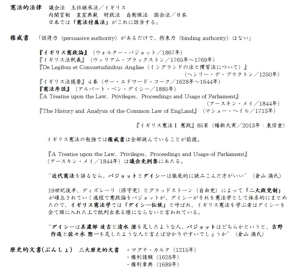 توییتر 小松ゆきあき در توییتر ツイート 16 000 記念 イギリス憲法 イギリスは 不文憲法 の国 というイメージがあるかと思われますが 倉山 満氏 憲政史家 によると 統一的な憲法典 日本国憲法 アメリカ合衆国憲法 はないが イギリス