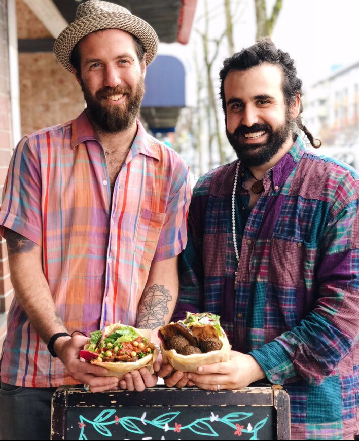 Chickpea Restaurant Owners - Rotem (Left) &amp; Itamar (Right)