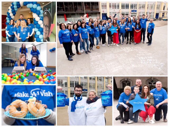 AXA_Ireland's tweet photo. What a day! Our teams had a great time raising funds for @MakeAWish_ie today for #WishDay. Thanks to @Lorrainekeane and 9 year old Jack for joining us! If you haven’t already, please donate what you can #MakeAWish https://t.co/4DKVDD4w6z