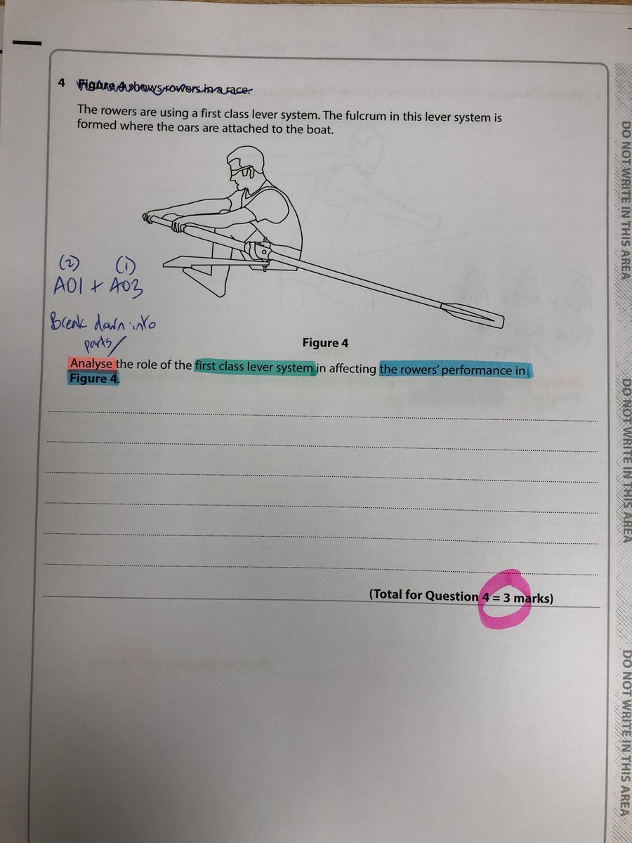 _SmartPE's tweet photo. Teacher annotates some exam questions to model good practice. Some examples..... https://t.co/RRUneG6QFX