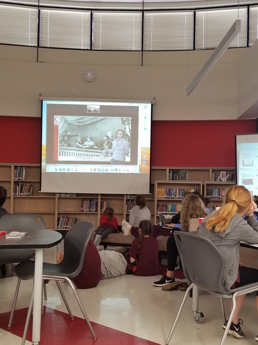 Elise Peyrot (@elisepeyrot23) on Twitter photo Skyping @fordstheatre/<a href="/FordsEdu/">Ford's Education</a> now! Learning all about the plot to kill President Lincoln, his assassination and burial, and the evolution of Ford's Theatre and the museum. So amazing!!! #briarhill24hrworldtour Skyping @fordstheatre/<a href="/FordsEdu/">Ford's Education</a> now! Learning all about the plot to kill President Lincoln, his assassination and burial, and the evolution of Ford's Theatre and the museum. So amazing!!! #briarhill24hrworldtour