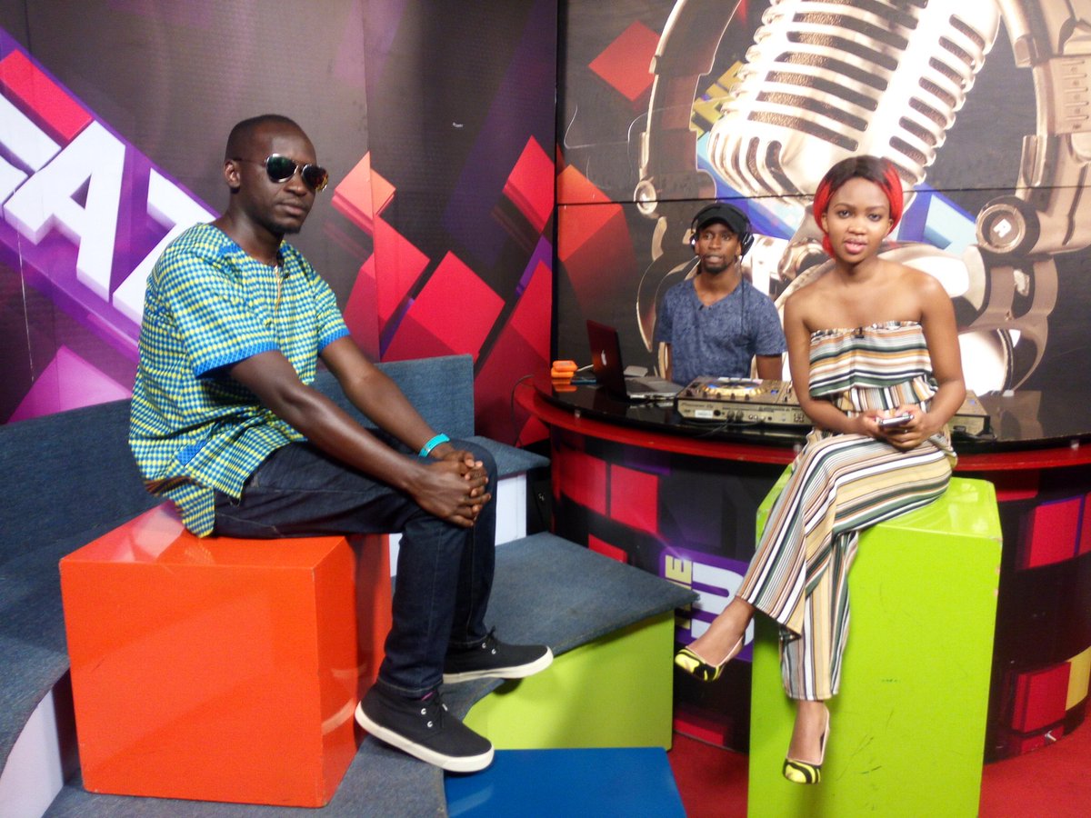 St_Nellysade's tweet photo. Kyakoze sense... S/o to @SheilahGashumba for hosting me on @NTVTheBeat 
#UGHipHop 
#RapUp2017 https://t.co/Kp6MJRjNif