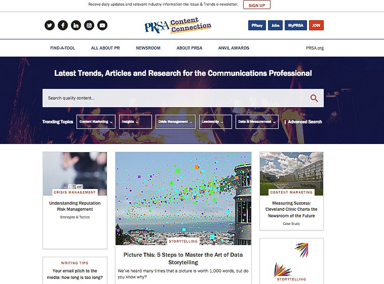 iPR_Jack's tweet photo. Have you seen the new content hub for @PRSA ? Check it out: https://t.co/4sJ7Mi4l30 https://t.co/Dac7u6b8dX