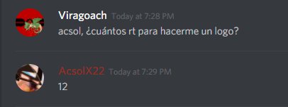 Viragoach's tweet photo. @AcsolX22me ha dicho que 12 rt y me hace un logo.

#Aiuda *^*

PD: Pasaros por su canal. Hay relleno del bueno, del que hace fangirlear a los guionistas de Naruto. https://t.co/ICUwbFuwYc