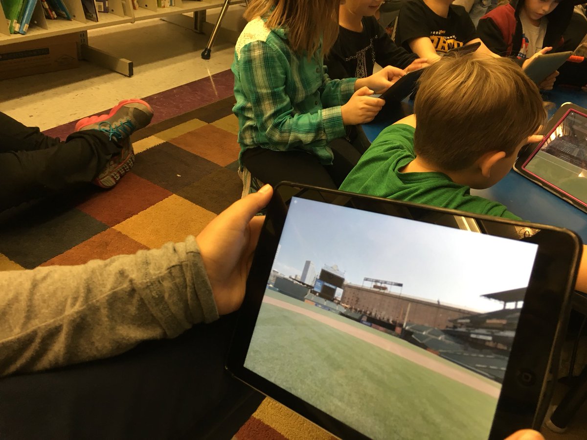 snowhillelem's tweet photo. 3rd Graders learning even more about Babe Ruth by visiting Camden Yards with Google Expeditions! @WorcesterSystem https://t.co/j2gLe2ZltB