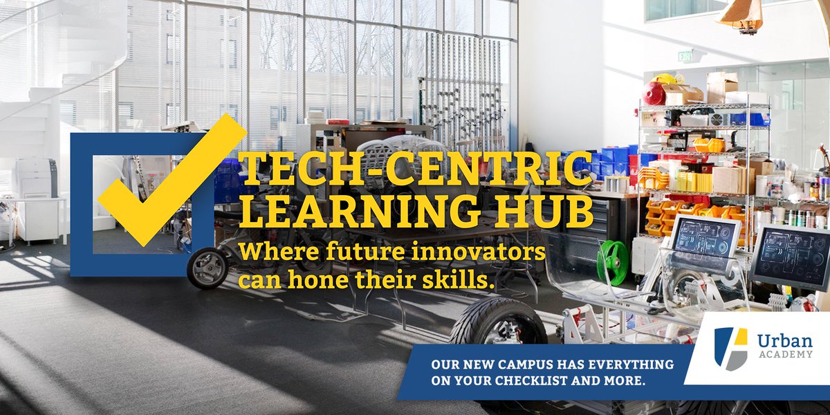 Innovation is our passion. Our new campus will house a state-of-the-art tech hub with over 100 computers and peripherals for our students to learn and thrive. 

urbanacademy.ca/about_ua/new-c…