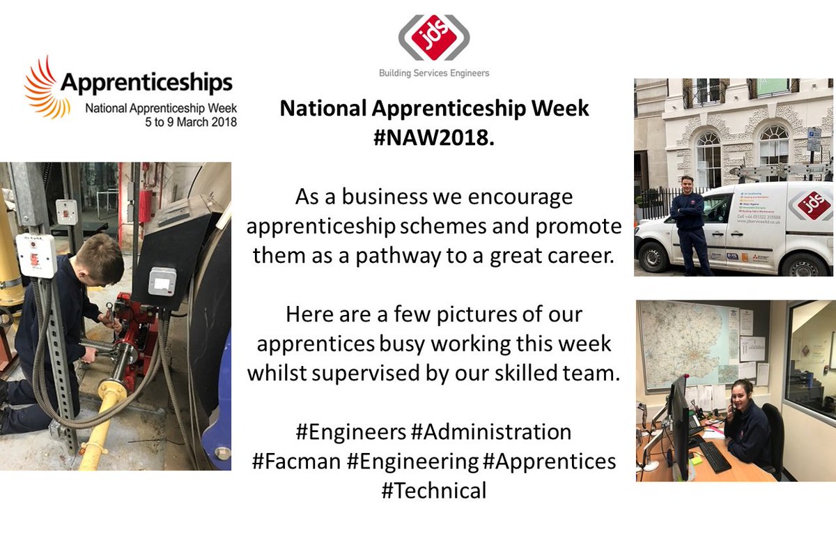 JDServicesHVAC's tweet photo. As National Apprenticeship Week #NAW2018 comes to an end we would like to celebrate our own JD Services 2018 Apprentices #engineering #facman https://t.co/5b2rRZe0eu