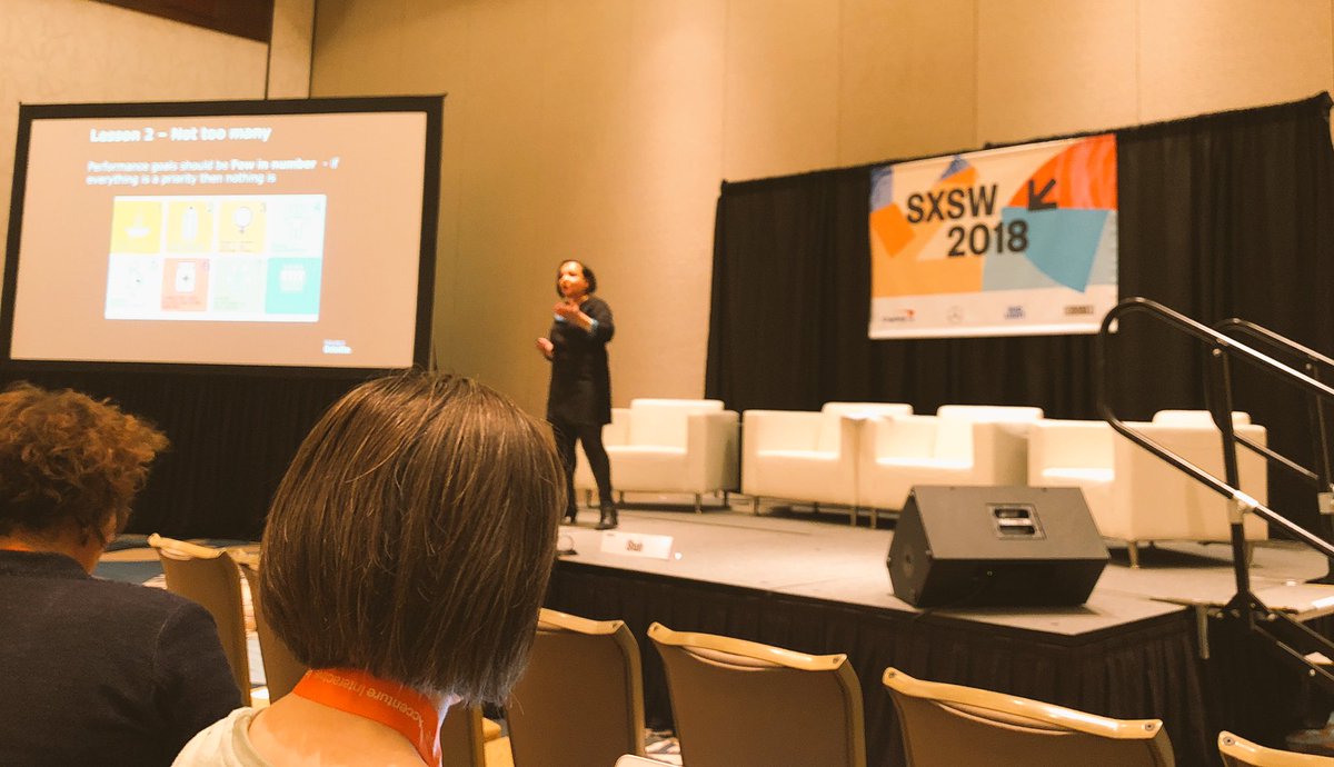 Performance goals should be few in number-if everything’s a priority then nothing is. <a href="/Shrupti/">Shrupti</a> #sotrue #focus #sxsw419