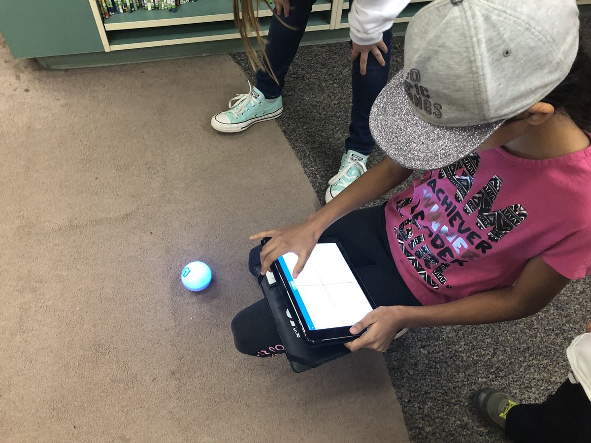ErichaAnderson's tweet photo. The @SpheroEdu challenge has taken over the halls at Harney Elementary. The 4Cs are running wild too #HarneyLearning https://t.co/wiHjqxkVQG