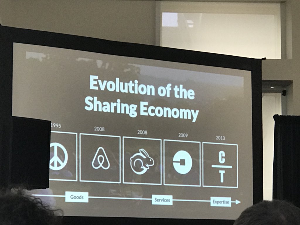 MarionBx's tweet photo. Attending @gilzky keynote about the sharing economy !  It will be about sharing expertise &amp; skills #SXSW https://t.co/IWQ2AyD4YW