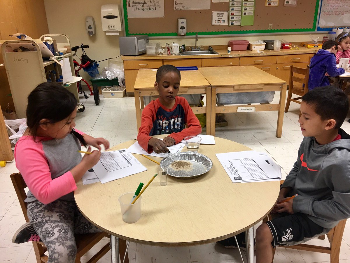 KerryCassetti64's tweet photo. Working in the science lab on erosion and weathering!! Observations and noticings! https://t.co/XZgjvyRCBx