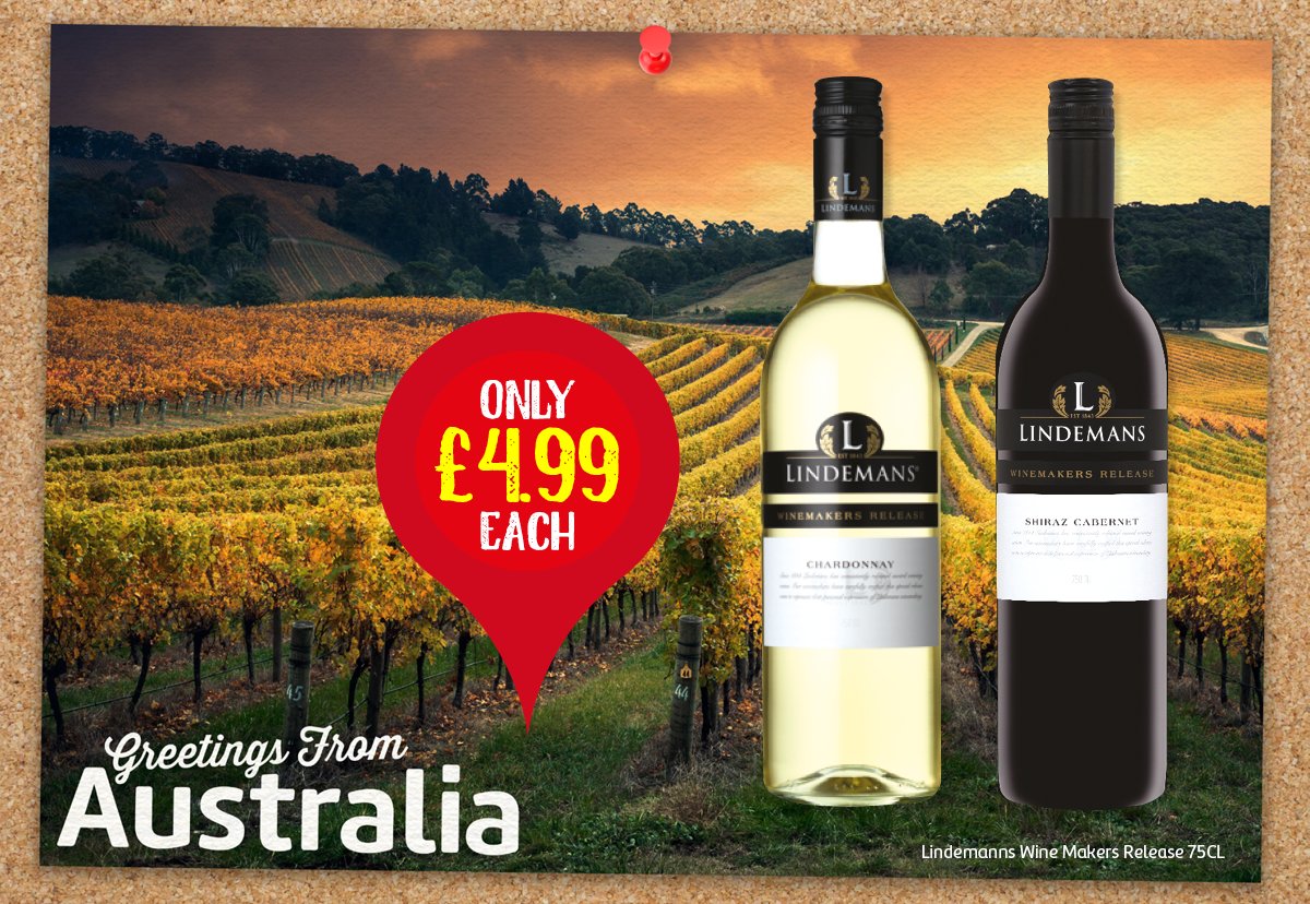 KeyStores's tweet photo. #Weekend - here's more of our #LocalOffers if you fancy an #AustralianWine #Lindemans #McGuigans # OxfordLanding #YellowTail #Wine https://t.co/Sgq9IGSrzk
