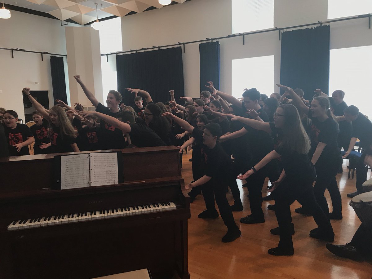 Get ready SWACDA! Reed Academy Singers are warm-up and ready to go!