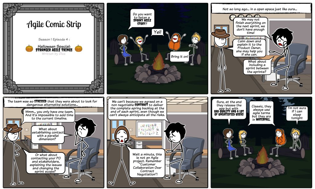 AgileComicStrip's tweet photo. S1 E4 – Stranger Agile Things https://t.co/W7b6N2Np3t https://t.co/N3vTO3IfvR