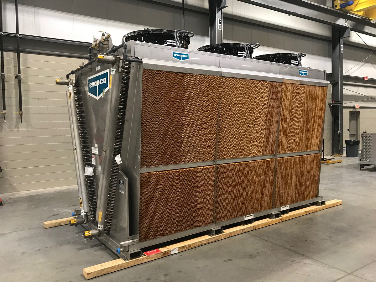 EVAPCO_Inc's tweet photo. Another #evapco eco-Air unit rolls off the production line and out to a client! Unlike others on the market, these are 100% fully rated and come with our exclusive 100% thermal performance guarantee. We are thrilled to offer a Full Spectrum of Global Solutions! https://t.co/MCfAcpkPqF