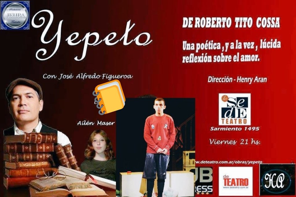 Teatroindep's tweet photo. Esta noche te esperamos en @lasedeteatro para una nueva función de...
YEPETO
de Roberto Tito Cossa.
Horario. 21 hs
Adquirí tus entradas en @salidadeteatro o en el teatro a partir de las 20 hs. https://t.co/LzmCbNspLV