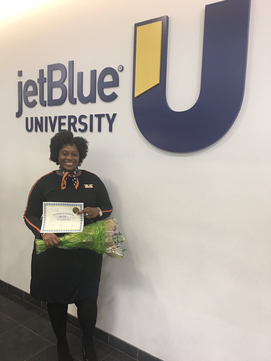 EvaCapous's tweet photo. So incredibly proud of this amazing, lady! Congratulations, Marie! So excited about your new chapter in Inflight! May this journey be filled with all the best! The #LadySquad+1 will miss you! Thank you for your commitment to our Uniforms team the past 3 years! @HelloJetBlue https://t.co/Fk53o7XbUp