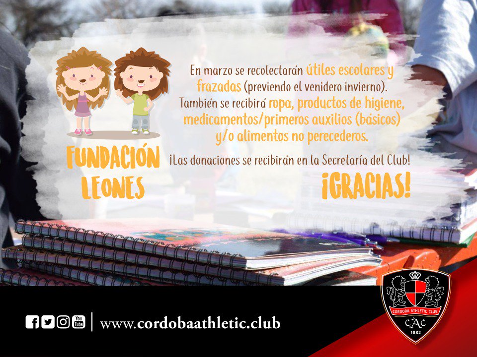 #FundaciónLeones

#CAC1882 🔴⚫️ 
#FamiliaDeLeones 🦁