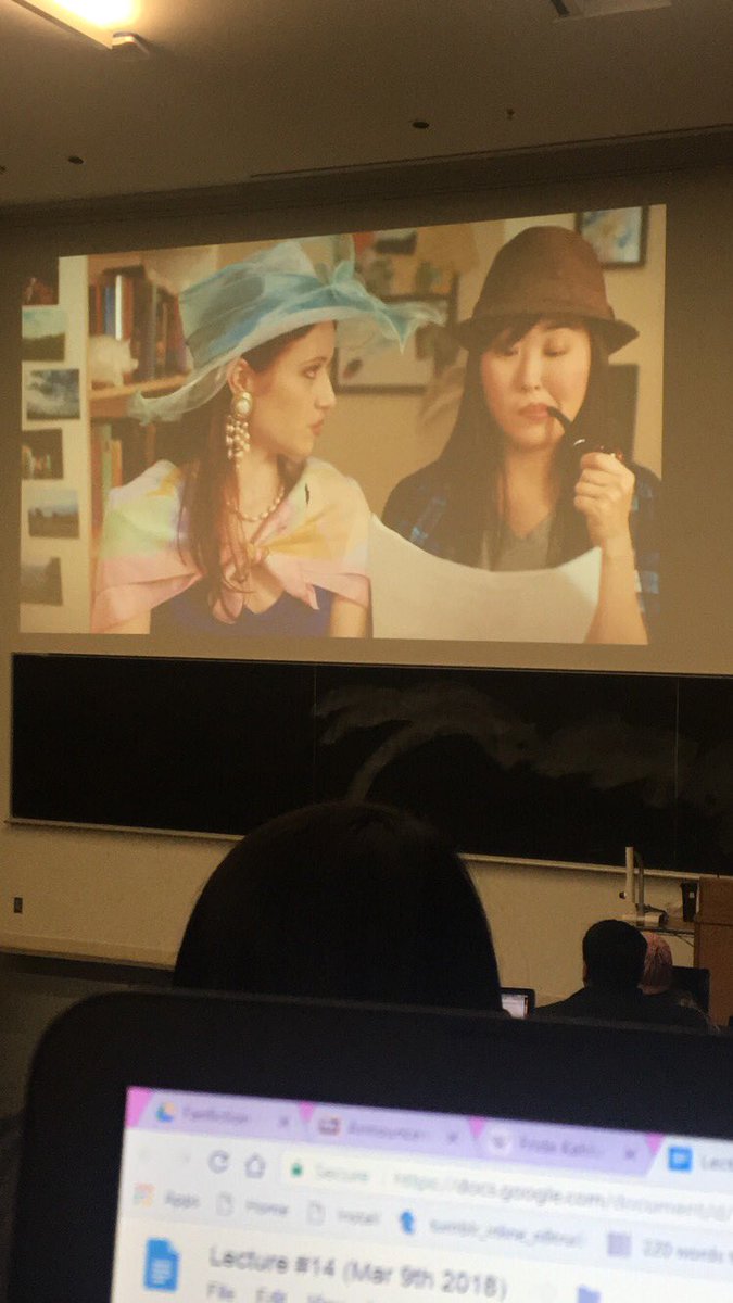 thealinakhawaja's tweet photo. When you watch The Lizzie Bennet Diaries as part of your Fanfiction class in university @TheAshleyClem #guesswhosgoinghomeandwatchingTLBDagain #TLBD https://t.co/do2vkupJCw