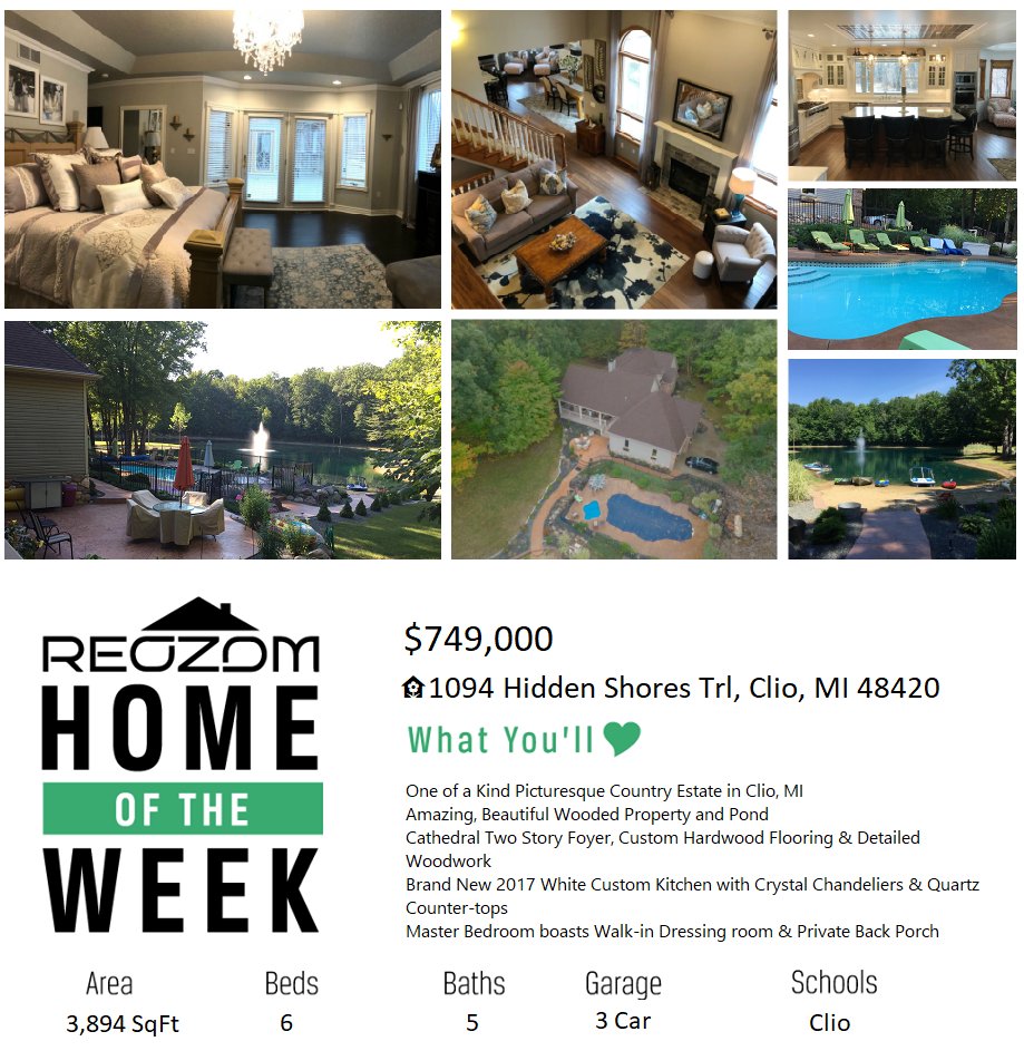 jwtibble's tweet photo. Check out this #ReozomHome of the week! 🏡 1094 Hidden Shores Trl, Clio, MI 48420 👉https://t.co/jnUwlYloZs #michigan #fsbo #mls #mi https://t.co/TwDCSlzHVa
