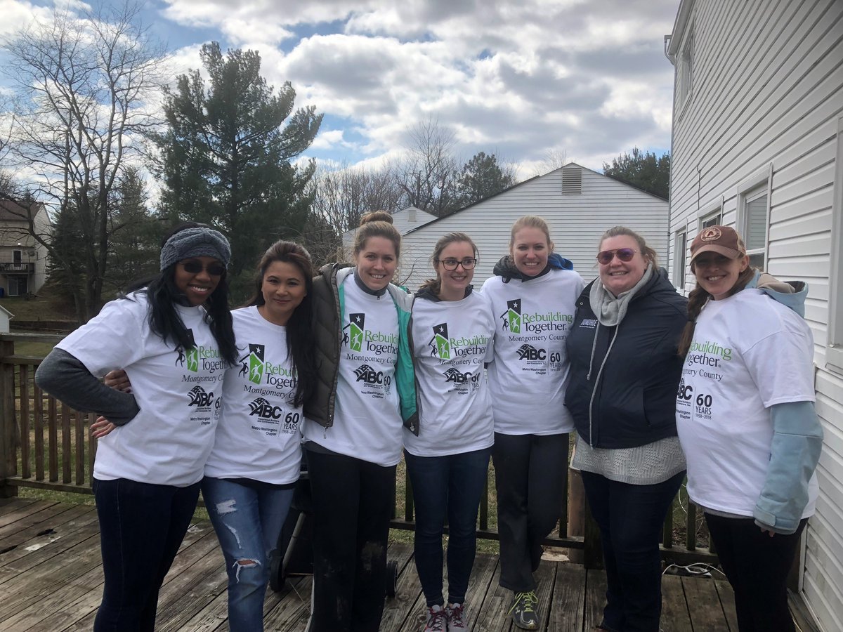 DonohoeTweets's tweet photo. In honor of #2018WICWeek women of #TeamDonohoe participated in #SheBuilds, helping out in homes in the DC Metro Area. https://t.co/Xbntx0Kct3