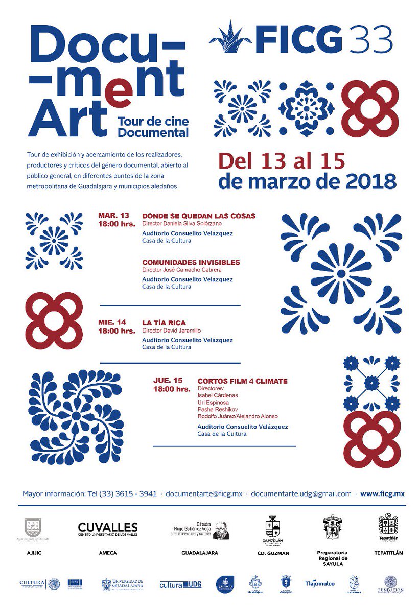 ZapotlanGob's tweet photo. Este martes 13 de marzo llega a #CiudadGuzmán #DocumentArte, tour de cine documental de la @FICGoficial. Te esperamos a las 6:00 de la tarde en Casa de la Cultura. https://t.co/VDi30qZZhL