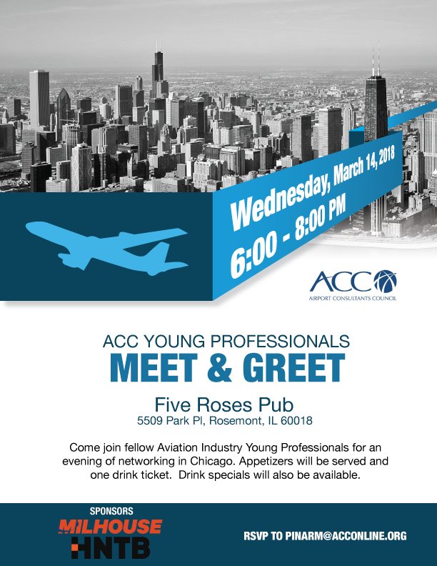 ACC_HQ's tweet photo. Join the ACC Young Professionals Forum at the Five Roses Pub in Rosemont, IL for the second Regional Meet-Up in Chicago! RSVP to pinarm@acconline.org. We look forward to seeing you there! https://t.co/gOSDfh1z2b