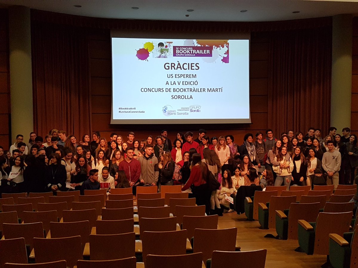 booktrailerII's tweet photo. #BooktrailerII #lecturaconnectada Els Finalistes i els Guanyadors de la IV Edició de 🎬🎬Booktrailer Martí Sorolla 💯Felicitats creadors!!! 👏🏻👏🏻👏🏻👏🏻 cc @GrupoSorollaEdu https://t.co/ZAR4B6x7fE