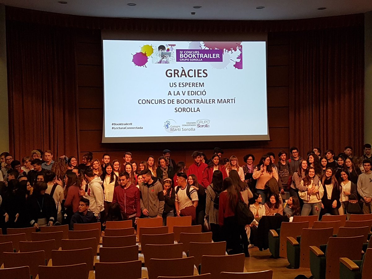 booktrailerII's tweet photo. #BooktrailerII #lecturaconnectada Els Finalistes i els Guanyadors de la IV Edició de 🎬🎬Booktrailer Martí Sorolla 💯Felicitats creadors!!! 👏🏻👏🏻👏🏻👏🏻 cc @GrupoSorollaEdu https://t.co/ZAR4B6x7fE