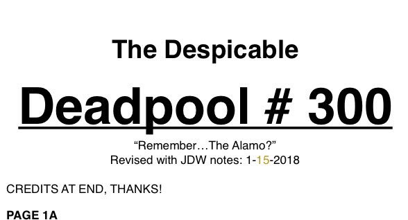 MikeHawthorne's tweet photo. This is it... our last issue 😓
#Deadpool300 #TheEnd https://t.co/ALnakKxqtv