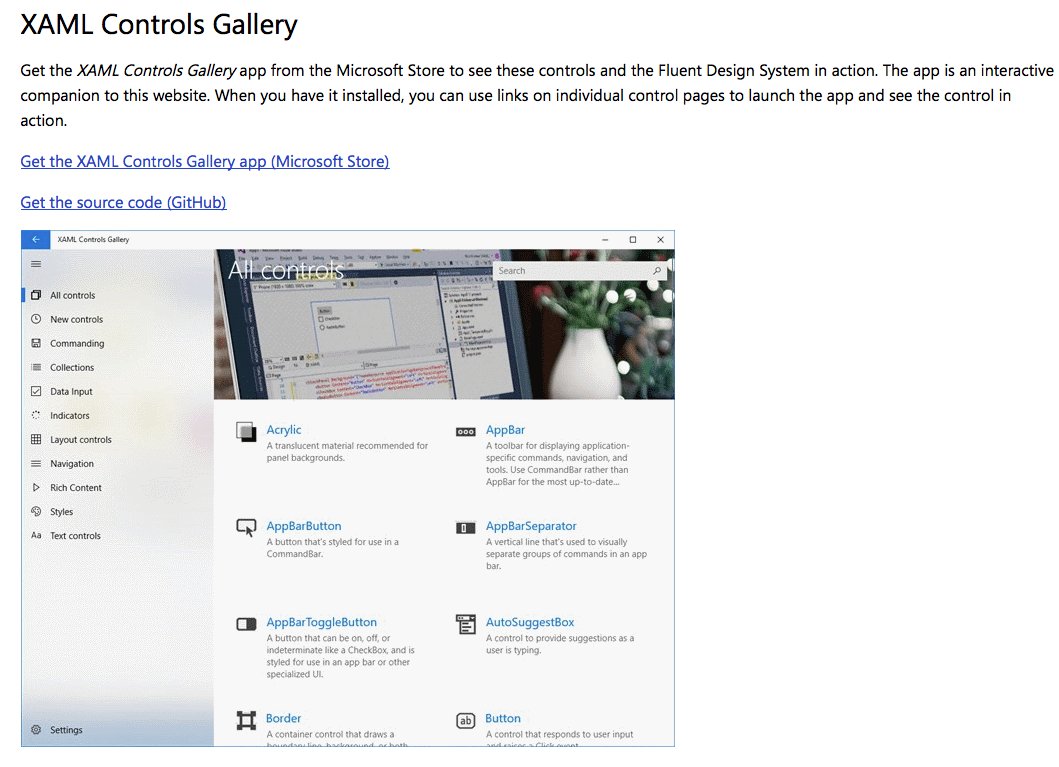 WindowsDocs's tweet photo. The best way to understand Fluent controls is to see them in action. Check out the XAML Controls Gallery.

https://t.co/zJU6maqgDw

#FluentFriday 
#FluentDesignSystem 
#Windows10 https://t.co/M6vToa7HPZ