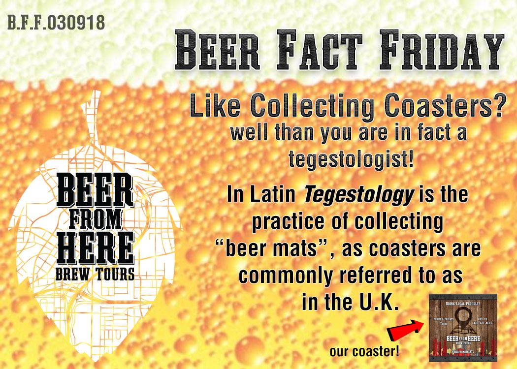 🍻HAPPY FRIDAY FOLKS!!🍻

#beerfacts #beerfactfriday #bfhbff #welovecoasters #tegestology #drinklocalproudly #beerfromhereatl #beerfromheretours #knowledgeispower #gabeer #beereducation #atlbeer #atlantabeer #tgif #themoreyouknow🌈