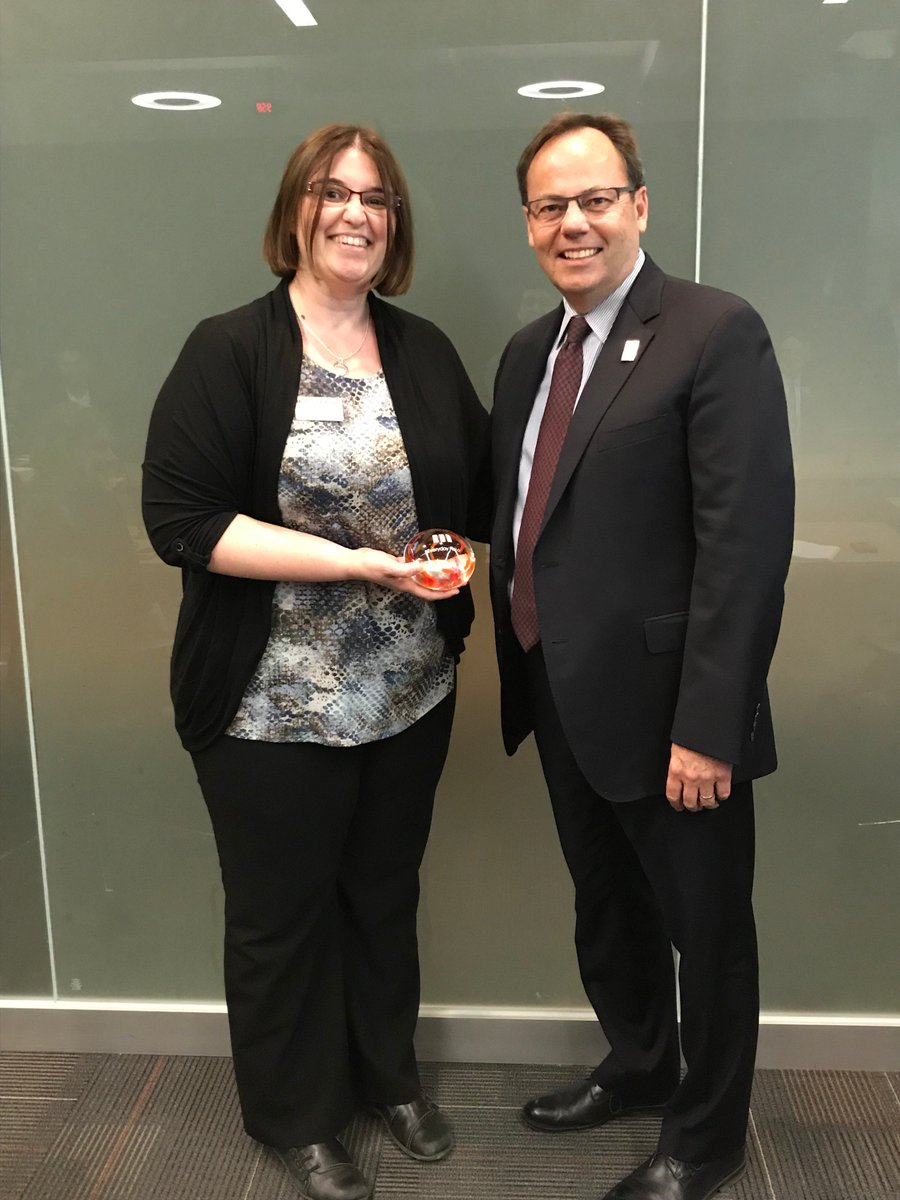 ronmckerlie's tweet photo. Enjoyed crashing an academic team meeting this morning to present Associate Dean Nair Lacruz with a @mohawkcollege Everyday Hero Award. When you're well-respected, awards and accolades are well-deserved. #HamOnt https://t.co/MRdJ9OyNlY