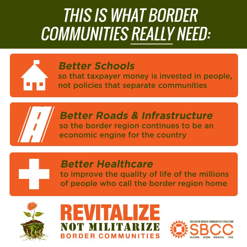 .@CBP_McAleenan how does @CBP justify building more walls, when #WallsDontWork & when that money could be more effective in our ports & communities? @HouseHomeland @RepMcSally @RepFilemonVela #RevitalizeNotMilitarize  @SBCCoalition
