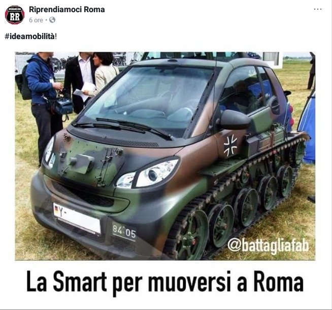 gq_gianni's tweet photo. Non rompete i cogl.oni...attrezzatevi x girare sulle strade #governate da @virginiaraggi e la sua #giunta a #5stelle 😎😎😎 https://t.co/BX0AZkjfTq