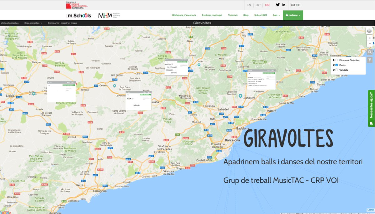 vanesaschool's tweet photo. Tot un plaer representar #GrupDeTreball #MusicTAC del @CRP_Granollers a #TACArt amb #projecte #Giravoltes emprant #dansa #musica
#geolocalització #mobilehistorymap #escoles #alumnes #esbarts @mSchools_MWC @SSTTMVO @ensenyamentcat Us animeu a saber-ne més? https://t.co/U8SGhKiVWV