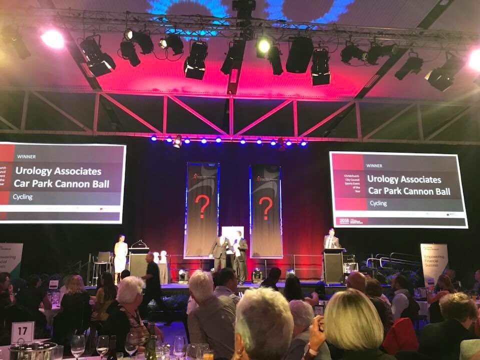 enthusejohn's tweet photo. On radio Newstalk ZB 830 with Lesley Murdoch talking about winning event of the year at last nights #Canterburysportsawards #enthuseevents https://t.co/RHv3PTyMz0
