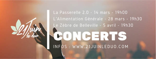 Julien21Juin's tweet photo. Prochains #concerts #21juin On a tellement hâte de vous y voir :)
Bon WE à tous !
#lapasserelle2 @lapasserelle2 @GrainsdeProd @TricksCenique https://t.co/L2tvEZRxkc
