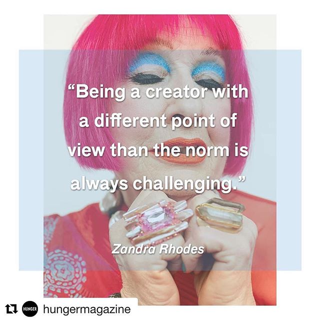 AndrewLoganAMW's tweet photo. #Repost @hungermagazine 
Inspiration from @zandra_rhodes_ 💕 #Hunger14 #InternationalWomensDay #PowerPlay 📷: @zandra_rhodes_ https://t.co/9dJwA6t38r