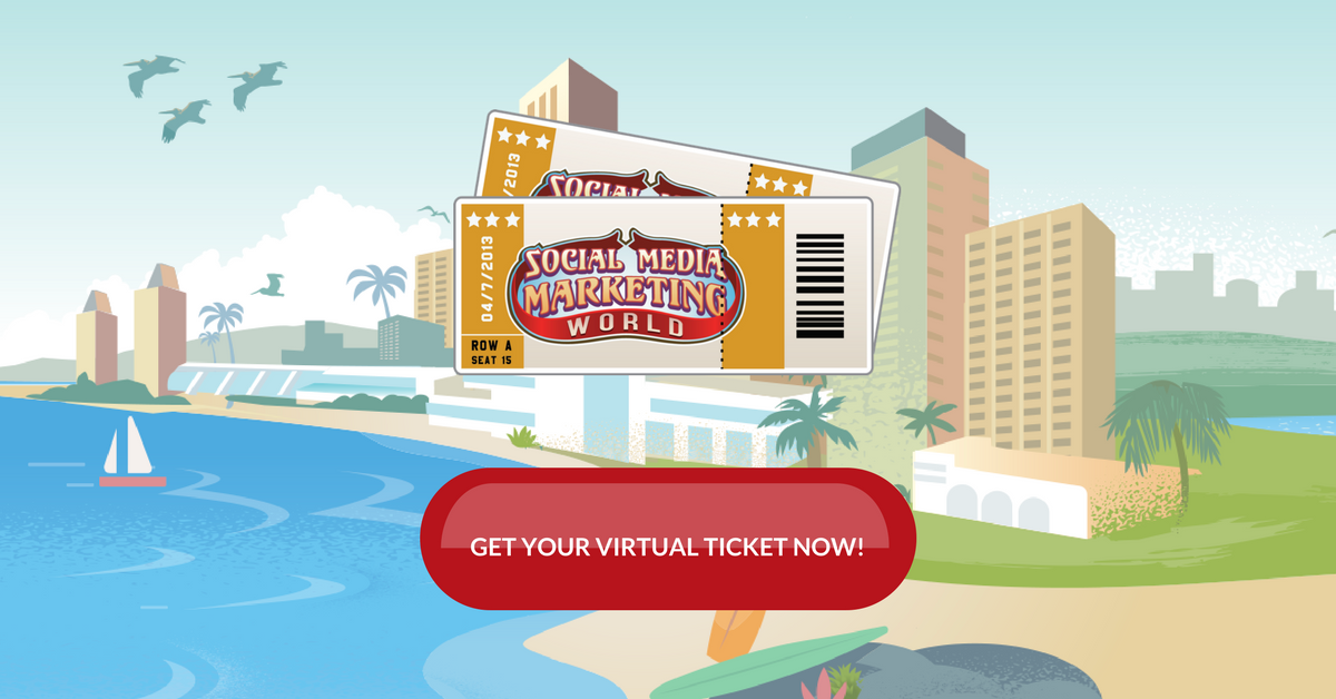 SMExaminer's tweet photo. Bummed you missed Social Media Marketing World 2018? You didn't! Learn from your home or office with the Virtual Ticket!  https://t.co/dayV8H0yNL #SMMW18 https://t.co/5qTCyIDMEP