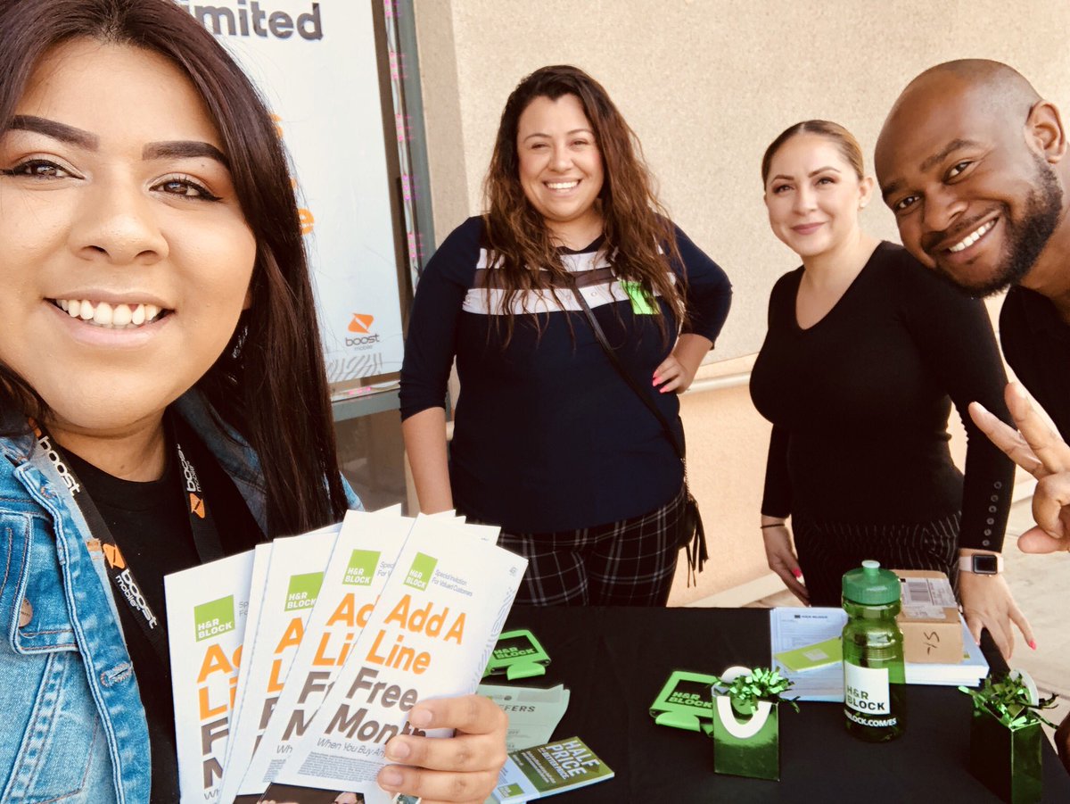 AK Wireless Pomona, cross marketing events with H&amp;R Block!  <a href="/prailpcs/">Patrick Rail</a> <a href="/Alicia_SPG/">Alicia Gonzalez</a> #boostnationevents