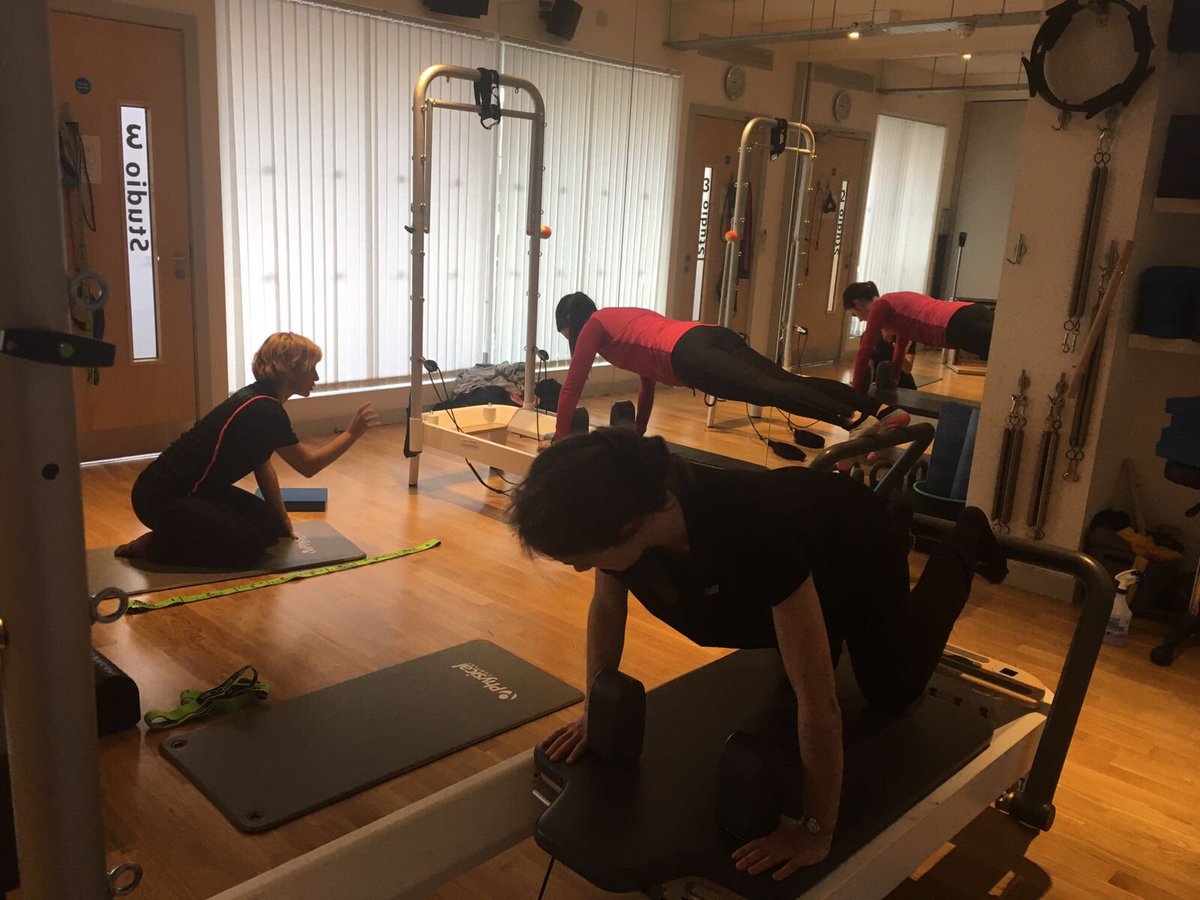 LifeFitWellness's tweet photo. While @APPIHealthGroup were delivering another fantastic course in Studio 1, our Pilates team were sharing #Pilates #Reformer ideas next door. We love developing our skills to keep standards high and classes fresh. For Pilates info see https://t.co/nWrd128eVN #falkirk #physio https://t.co/Pjynrbf1rE