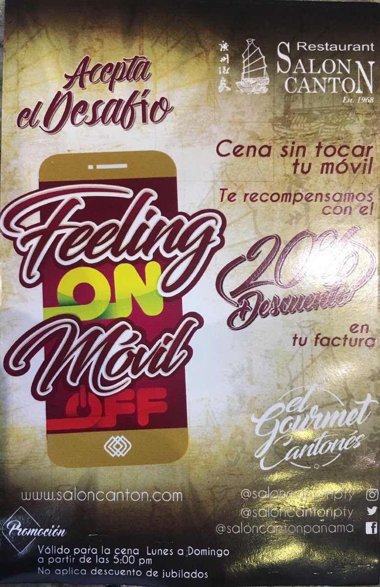 Would you get this 20% discount for having dinner with friends and without mobilephones? Could this be a way to avoid #omnichannel behaviors? I lost it to bring you this picture! 😩 #MWC18