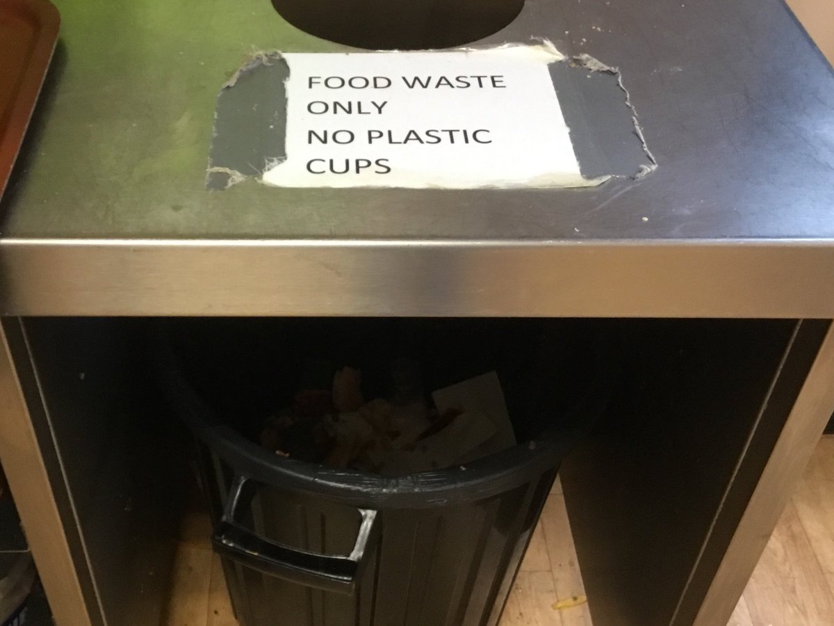 DunottarSci's tweet photo. The Eco Committee have been out in the grounds this lunchtime and It’s official, Dunottar is a litter free zone. We are also making it easier for pupils to recycle waste at lunchtime #Eco schools #wasteweek2018 https://t.co/VKVCZRQyIY