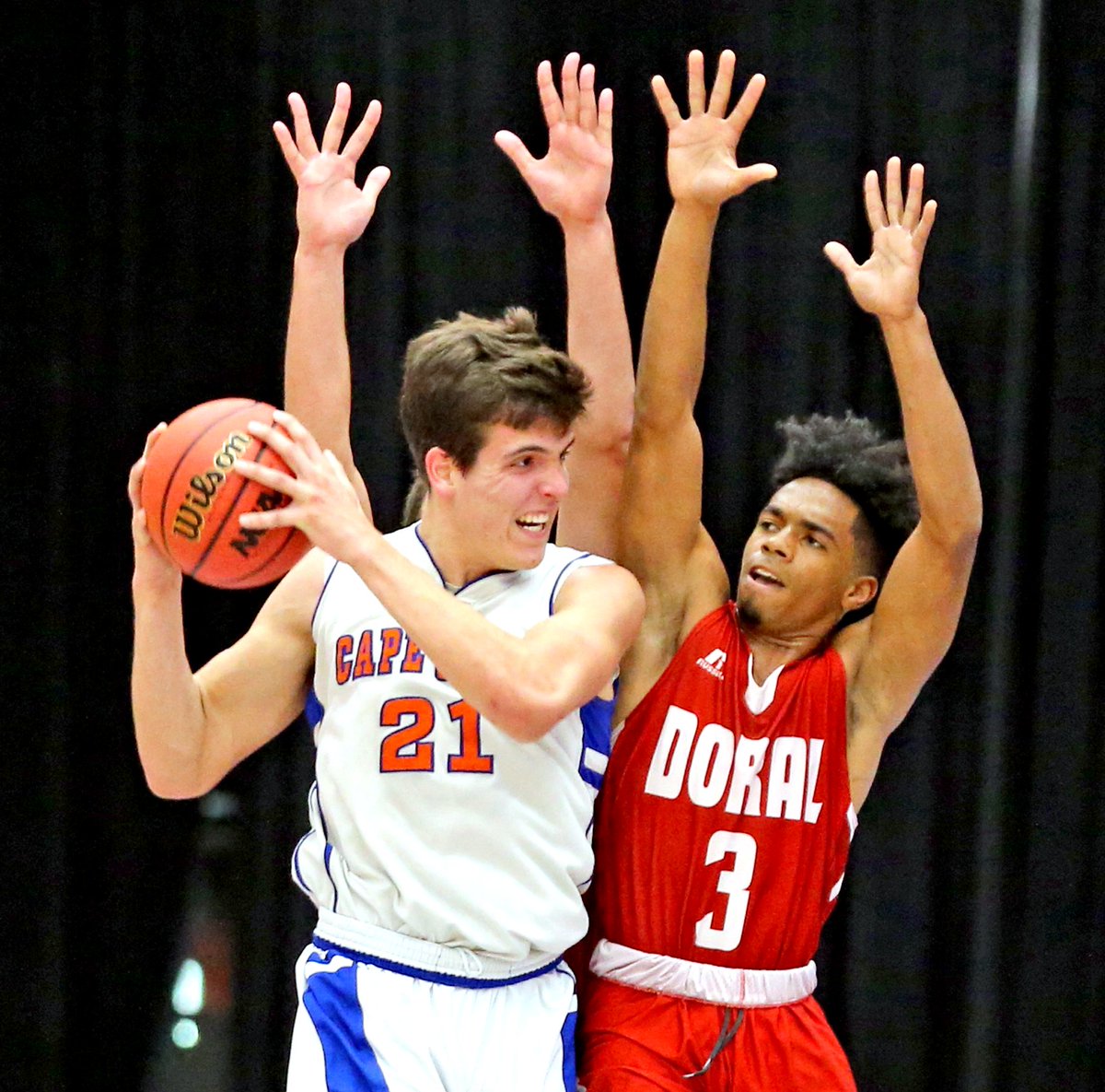 CTJPhoto's tweet image. #FHSSA #DoralAcademy advances to finals at State #2018Basketball Championships PHOTO GALLERY  hrld.us/2FvyIek @MiamiHerald #BASKETBALL #HighSchoolsSports