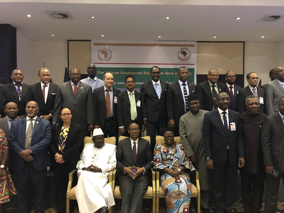 DrChrisKiptoo's tweet photo. Today in Kigali, Africa Ministers of Trade (AMOT) approved Agreement Establishing Africa Continental Free Trade Area (AfCFTA) expected to be signed during Extra Ordinary Summit of AU on 21 March 2018. This is a big achievement for Africa’s regional integration efforts! @AUC https://t.co/GDsQVBw4wH