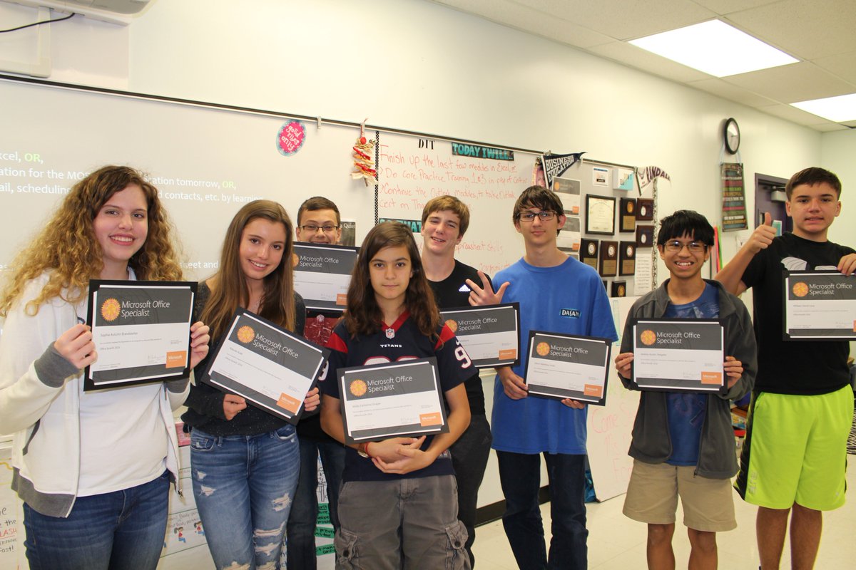 RMSMsDelgado's tweet photo. 1st group of testers in 7th pd certified @Office Specialist in 2016 @msexcel Whoop whoop! @MawhinneyClaire @HCPSRandallMS @HCPSCTAE #RandallMS #GetCertified #MicrosoftOfficeSpecialist #IndustryCertification #MOSBundle https://t.co/8BOq4rUgd6