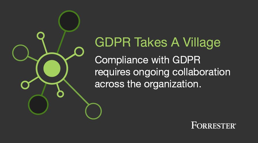 forrester's tweet photo. There's a lot to be done before the #GDPR deadline. Business units need to help their #security peers understand their data flows and how the new regulation could impact business. @eiannopollo explains each team's role: https://t.co/QnoUYDsIBO https://t.co/m8H4QRCJs3
